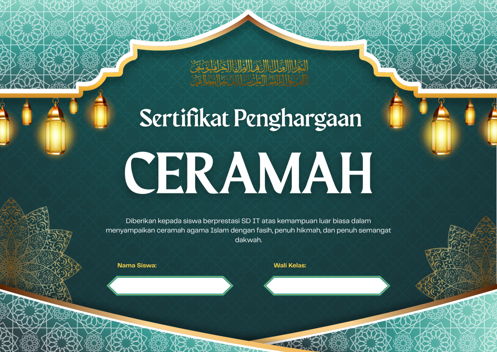 Juara lomba Ceramah